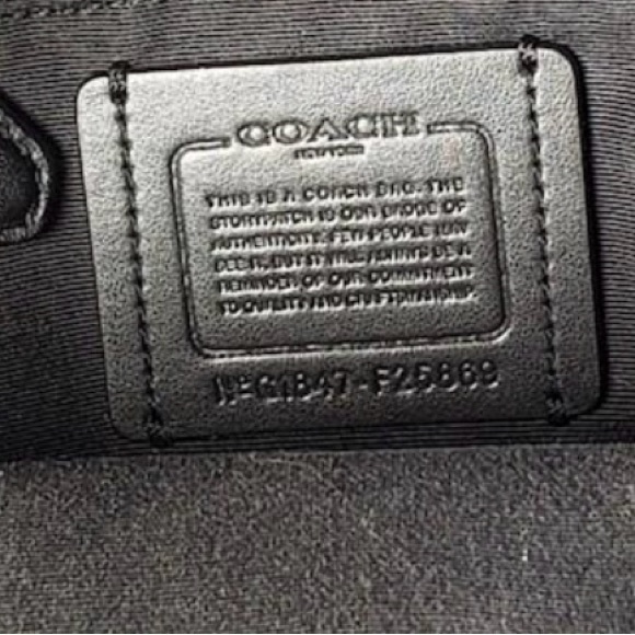 Smaller Coach Backpack in Army Green with Red Flowers - Picture 11 of 11